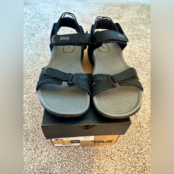 Teva Shoes - Teva 1003955 Numa Black Adjustable Waterproof Sport Sandal Women’s Size 8